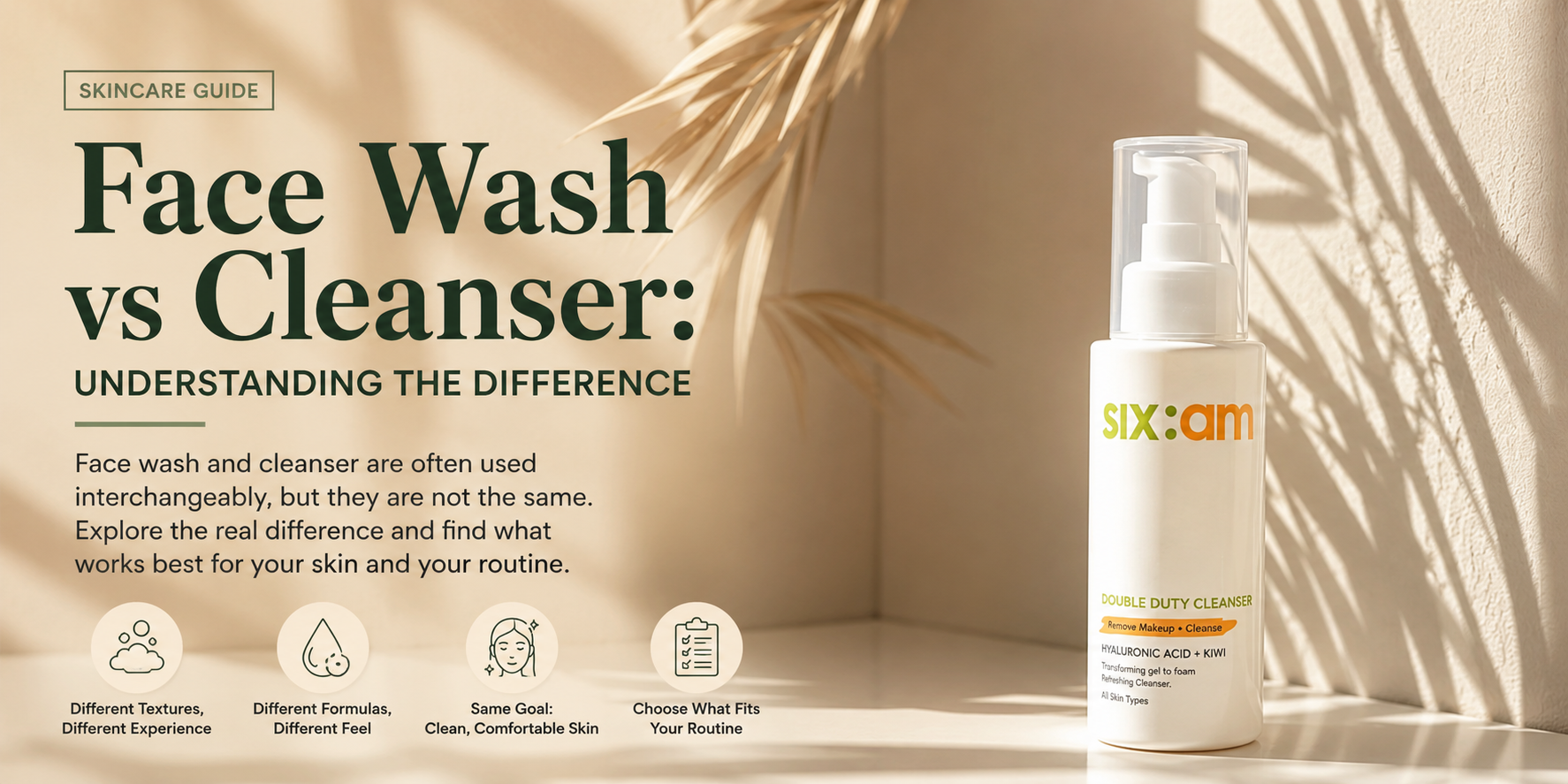 Face Wash vs Cleanser: Are They Actually Different?