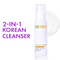 2-in-1 Korean Double Duty Cleanser & makeup remover with Ceramides, Hyaluronic Acid