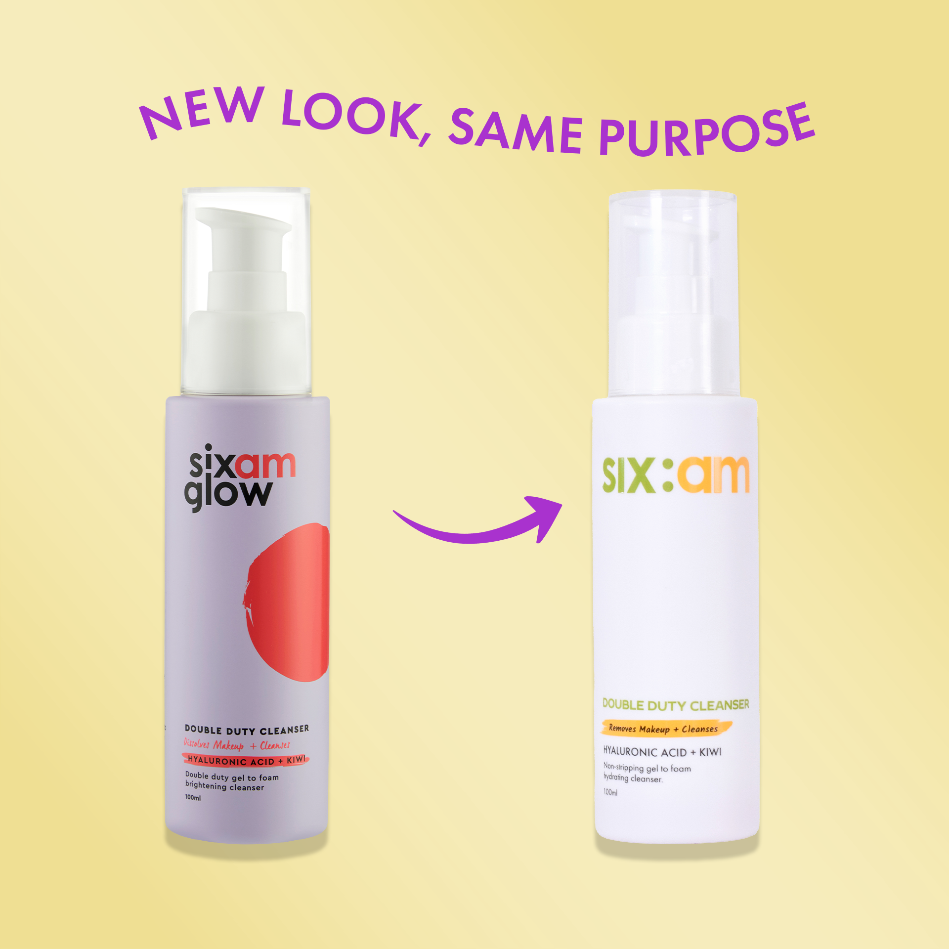 2-in-1 Korean Double Duty Cleanser &amp; makeup remover with Ceramides, Hyaluronic Acid